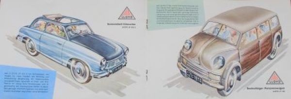 Lloyd Modelprogram 1953 Carbrochure (7316)
