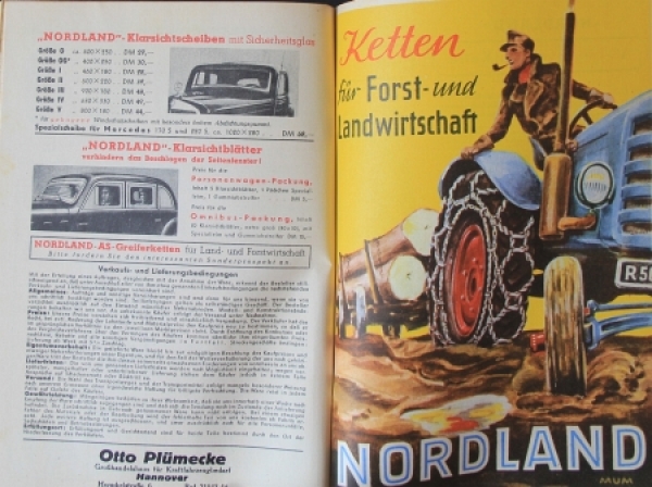 Plümecke Motorvehicle Parts "Winterausruestung 1953/43" 1953 Accessoire-Catalogue (9574)
