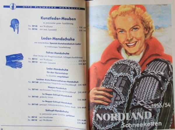Plümecke Motorvehicle Parts "Winterausruestung 1953/43" 1953 Accessoire-Catalogue (9574)
