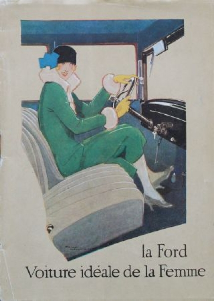 Ford T Modelprogram 1925 "La Ford voiture ideale de la femme" Carbrochure (7328)