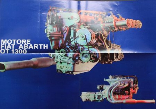 Abarth Fiat OT 1300 Modelprogram 1963 "Le Vetture" Carbrochure (7318)
