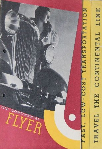 Continental Flyer Modelprogram 1933 Carbrochure (8700)