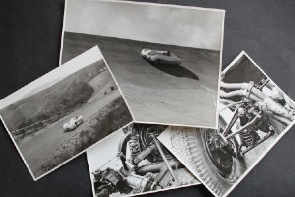 Borgward Racingcars 1955 four original Factoryphotos (4304)
