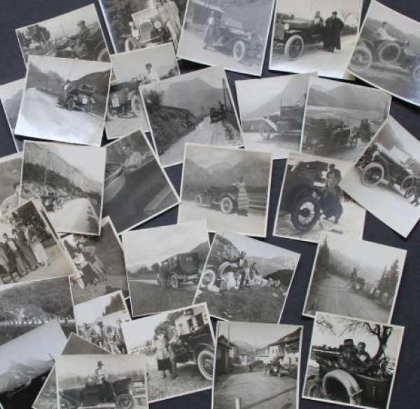 Wanderer and Adler Convertibles on Alp-Travel 1924 thirty original photos (2969)