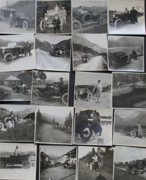 Wanderer and Adler Convertibles on Alp-Travel 1924 thirty original photos (2969)
