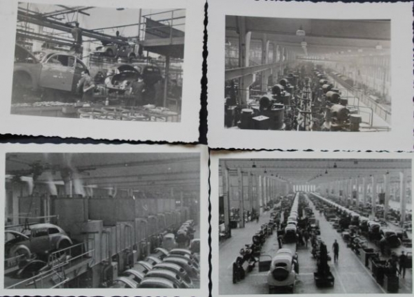 Volkswagen Beetle Carfactory Wolfsburg 1955 seven Factoryphotos (3478)