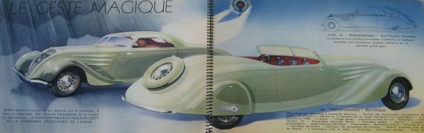 Peugeot 402 Modellprogramm 1938 "Enchantement..." Automobilprospekt (4252)