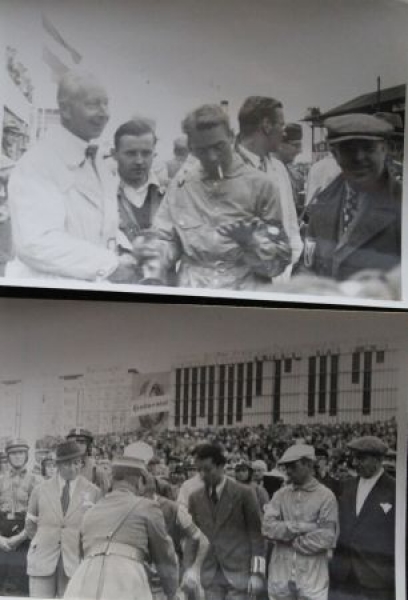 Rosemeyer at Grand-Prix Germany 1937 three original photos (9798)
