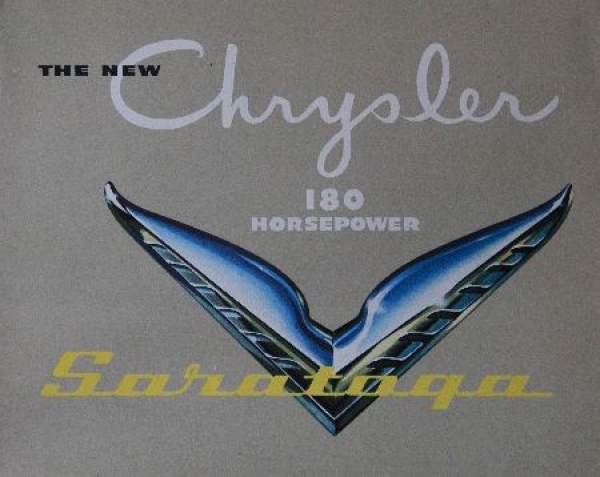 Chrysler Saratoga Modelprogram 1951 Carbrochure (8728)