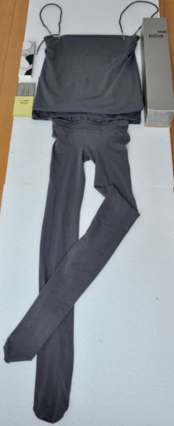 Wolford Star(c)k Naked Body 1990 anthrazit in original box (6271)