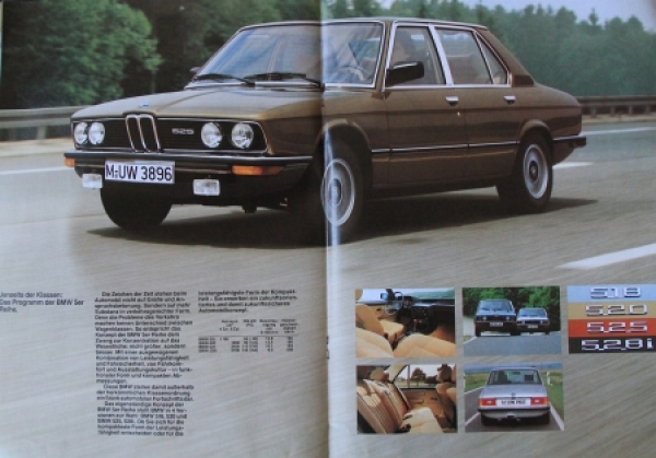 BMW 728 i - 745 i Modelprogram 1979 two Carbrochures (8741)
