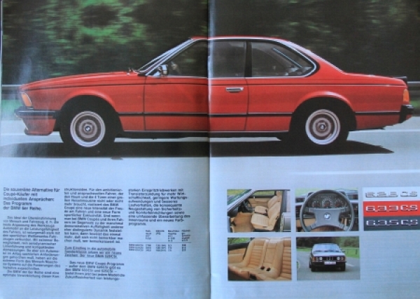 BMW 728 i - 745 i Modelprogram 1979 two Carbrochures (8741)