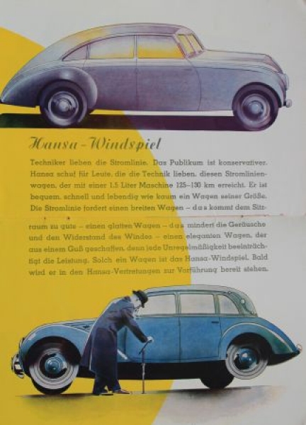Borgward Modelprogram 1937 Carbrochure (9864)