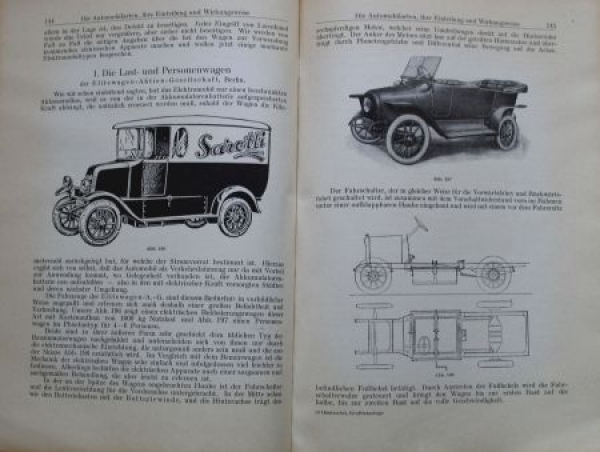 Haentzschel-Clairmont "Die Kraftfahrzeuge und ihre Behandlung" Vehicletechnic 1926 (9218)