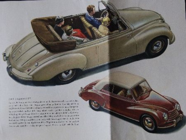DKW Sonderklasse Modelprogram 1953 Carbrochure (8776)