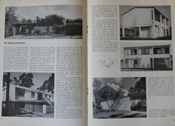 Stratemann "Wohin mit dem Auto - Garagen und Einstellplaetze" Vehicle-Technic 1962 (8777)