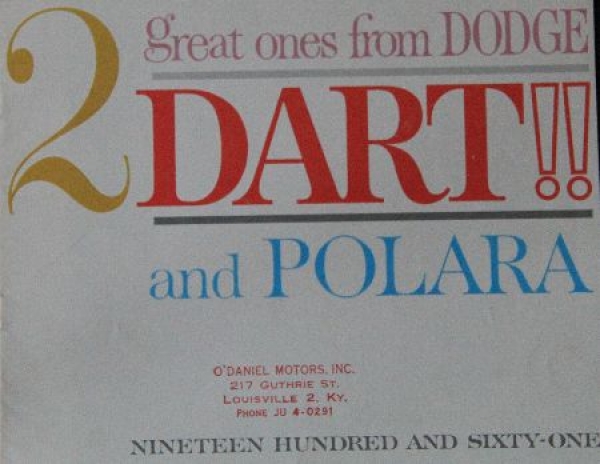Dodge Dart Polara Modelprogram 1962 Carbrochure (8793)