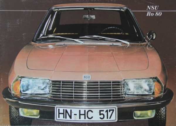 NSU Ro 80 Modelprogram 1967 Carbrochure (8792)