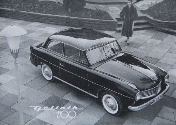 Goliath 1100 Modelprogram 1956 Carbrochure (8815)