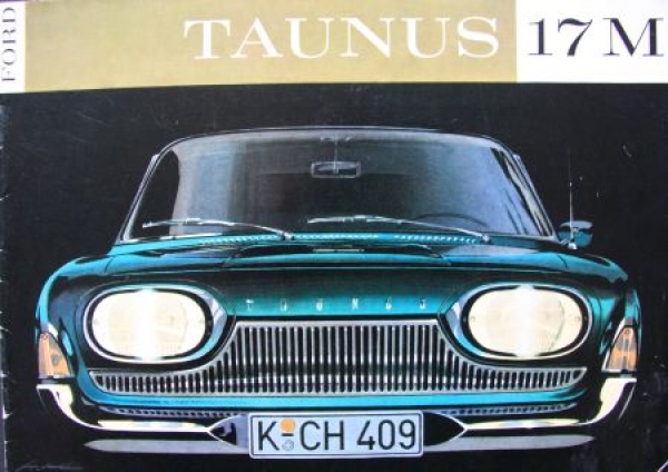 Ford Taunus 17 M Modelprogram 1962 Gotschke-Drawings Carbrochure (2749)