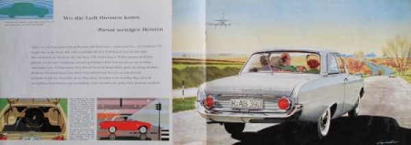 Ford Taunus 17 M Modelprogram 1962 Gotschke-Drawings Carbrochure (2749)