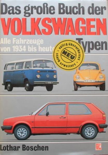 Boschen "Das große Buch der Volkswagen-Typen" Volkswagen-History 1986 (9878)