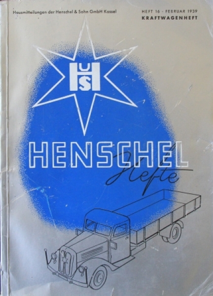 "Henschel Hefte - Hausmitteilung" Henschel-Factorymagazine 1939 (8835)