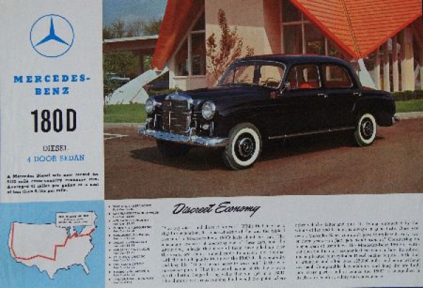 Mercedes-Benz 180 D Modelprogram 1960 Carbrochure (8840)