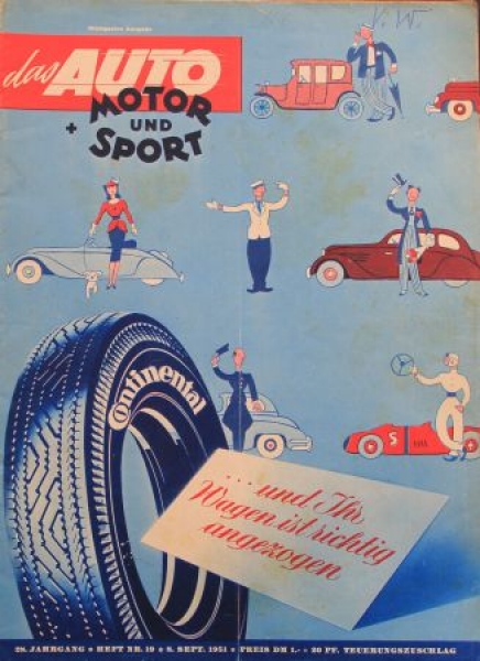 "Das Auto, Motor & Sport" Auto-Magazine 1951 (9986)