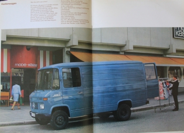 Mercedes-Benz L 406 D L 408 Modelprogram 1972 Truckbrochure (8889)