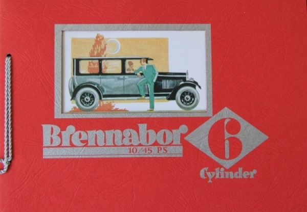 Brennabor 10/45 PS 6 Cylinder Modelprogram 1928 Carbrochure (8907)