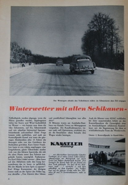 Mercedes-Benz Modelprogram 1958 "Renn-Asse gegen Amateure" Carbrochure (8933)