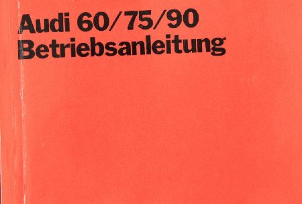 Audi 60/75/90 Betriebsanleitung 1970 (8956)