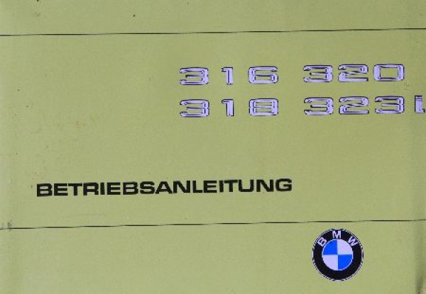 BMW 316 bis 323 i 1978 Ownermanual (8968)