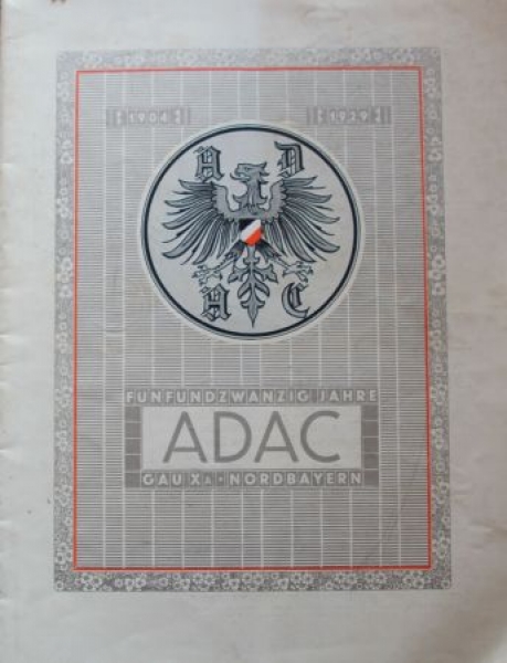 ADAC "25 Jahre Gau Xa Nordbayern" Aniversary-Edition 1929 (8872)