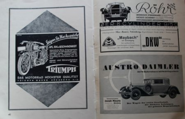 ADAC "25 Jahre Gau Xa Nordbayern" Aniversary-Edition 1929 (8872)