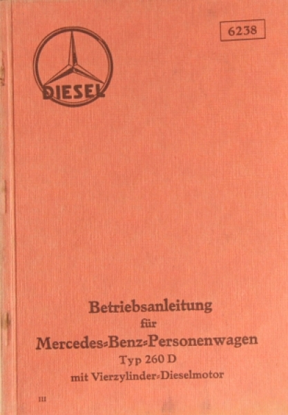 Mercedes-Benz 260 D 1936 Ownermanual (9003)