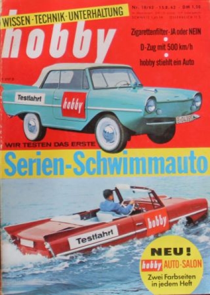 "Hobby - Das Magazin der Technik" 1962 Amphicar Technical-Magazine (0516)