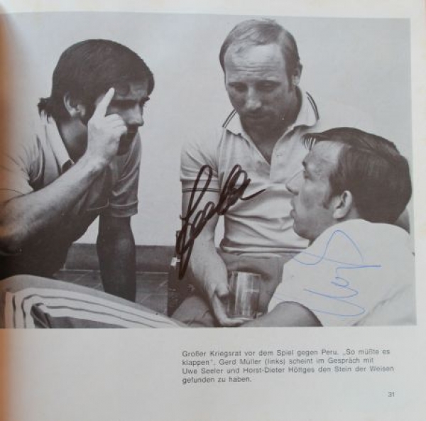 Hoedges "Mexico 70" Soccer-History 1970 with autograph by Seeler, Hoedges (7004)