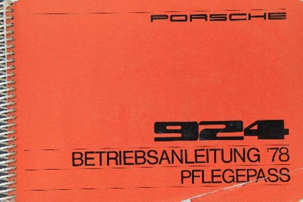 Porsche 924 Ownermanual 1978 (9024)