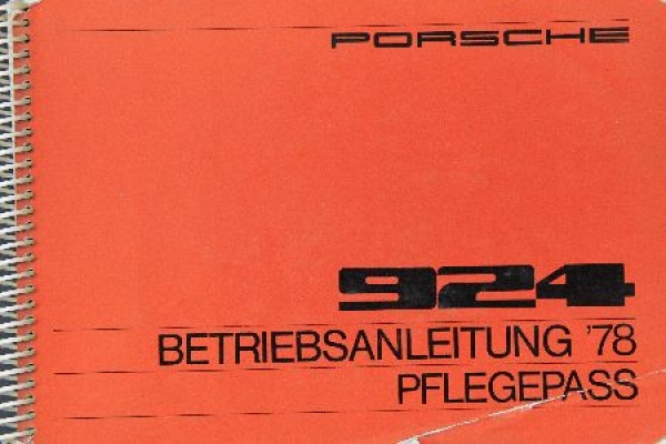 Porsche 924 Betriebsanleitung 1978 (9024)