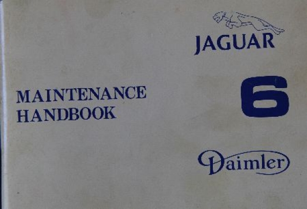 Jaguar Daimler Six 1980 Ownermanual (9038)