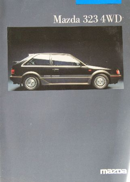Mazda 323 4 Wheel Drive Modelprogram 1987 Carbrochure (9067)