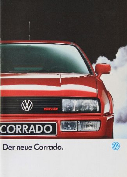 Volkswagen Corrado Modelprogram 1989 Carbrochure (9071)