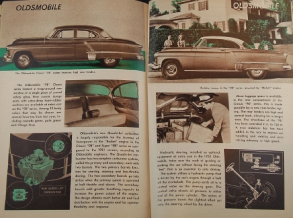Popular Mechanics "Factbook on 1952 Cars" Car-Yearbook 1952 (9119)