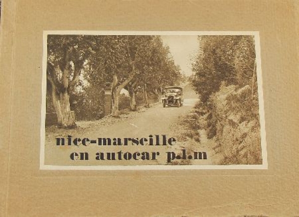 "Nice Marseille en Autocar" French-Travelhistory 1924 (9123)