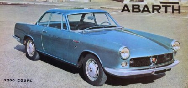 Abarth 2200 Cabriolet - Coupe Modellprogramm 1968 Automobilprospekt (0508)