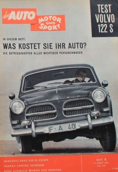"Das Auto, Motor & Sport" Auto-Magazine 1961 (0579)