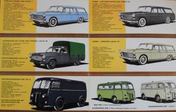 Peugeot 403 - 404 Modelprogram 1965 Carbrochure (0523)