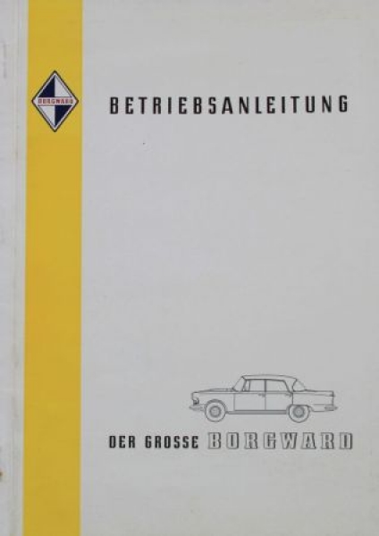 Borgward Airswing P 100 Ownermanual 1959 (8973)
